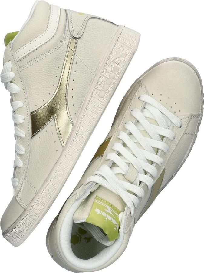 Diadora Game L High Waxed Metal Wn Sneakers Leren Sneaker Dames Wit - Foto 6