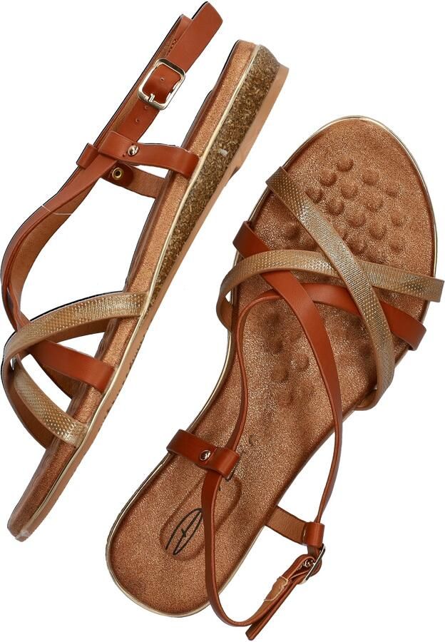 Dolcis sandalen cognac