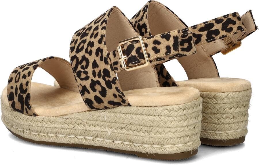 Dolcis espadrilles met panterprint beige zwart - Foto 3