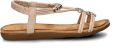Dolcis suède sandalen met kraaltjes beige - Beige