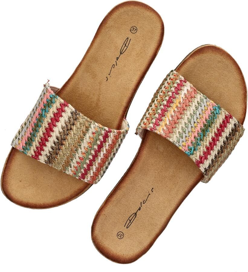 Dolcis slippers met gevlochten meerkleurig - Foto 5