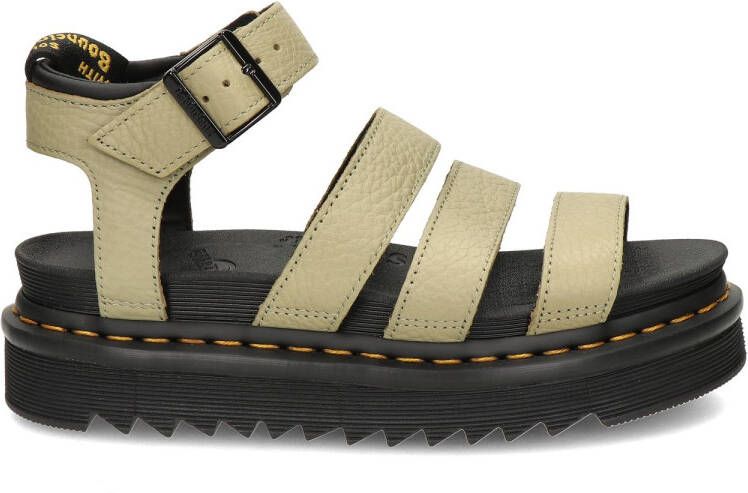 Dr. Martens Blaire Sandalen Pale Olive Pisa Leer Green Dames - Foto 6