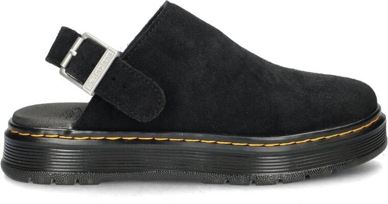 Dr. Martens Brookline Mule Bronx Suede Sandalen zwart