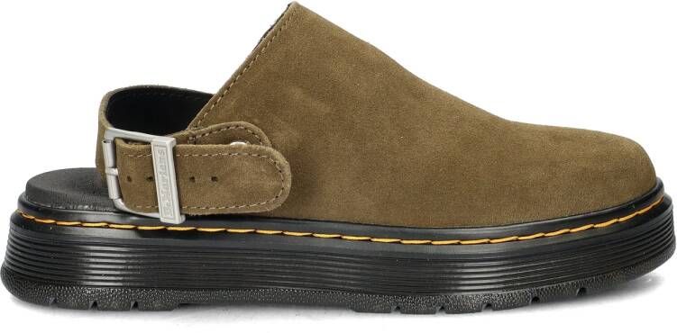 Dr. Martens Brookline Mule Bronx Suede Sandalen bruin