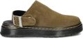 Dr. Martens Dr Martens Brookline Mule Bronx Suede Pantoffels Bruin Man Vrouw - Groen