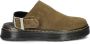 Dr. Martens Brookline Mule Bronx Suede Sandalen bruin - Thumbnail 1