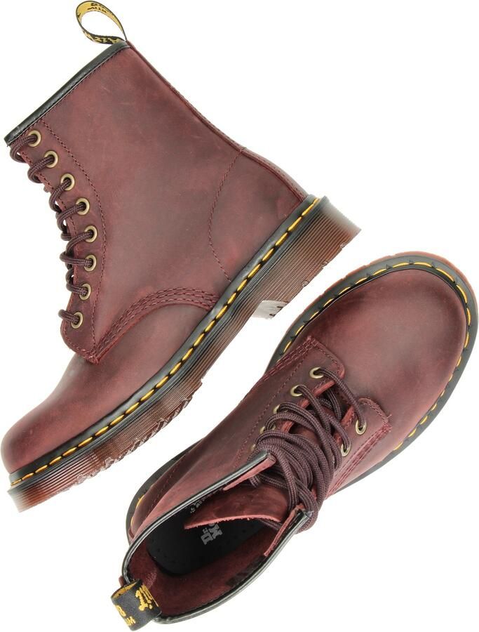 Dr.Martens Dr Martens 1460 Crazy Horse leren laarzen bordeauxrood - Foto 6