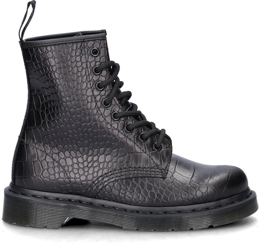 Dr. Martens Dr Martens 1460 Croco Laarzen Zwart Vrouw - Foto 3