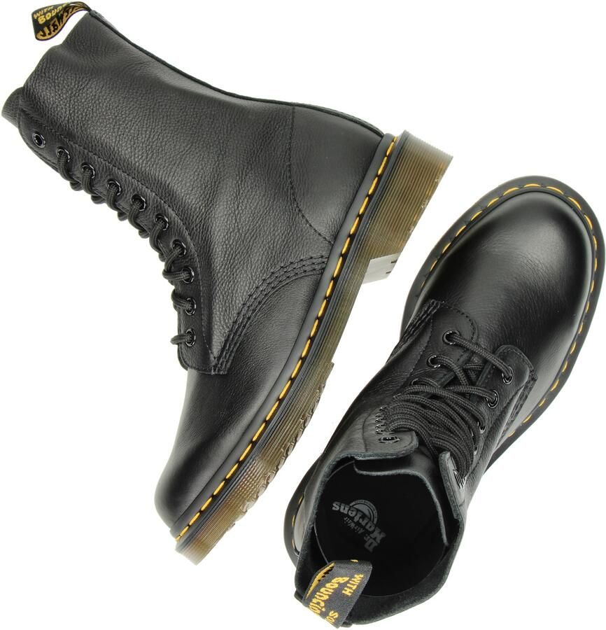 Dr. Martens 1490 BLACK VIRGINIA Volwassenen VeterlaarzenHalf-hoge schoenen Zwart - Foto 3