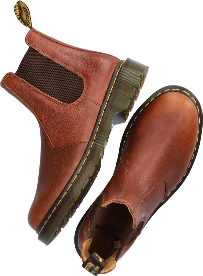 Dr. Martens Bruine Leren Chelsea Laarzen met Tech Stof Brown Heren - Foto 8