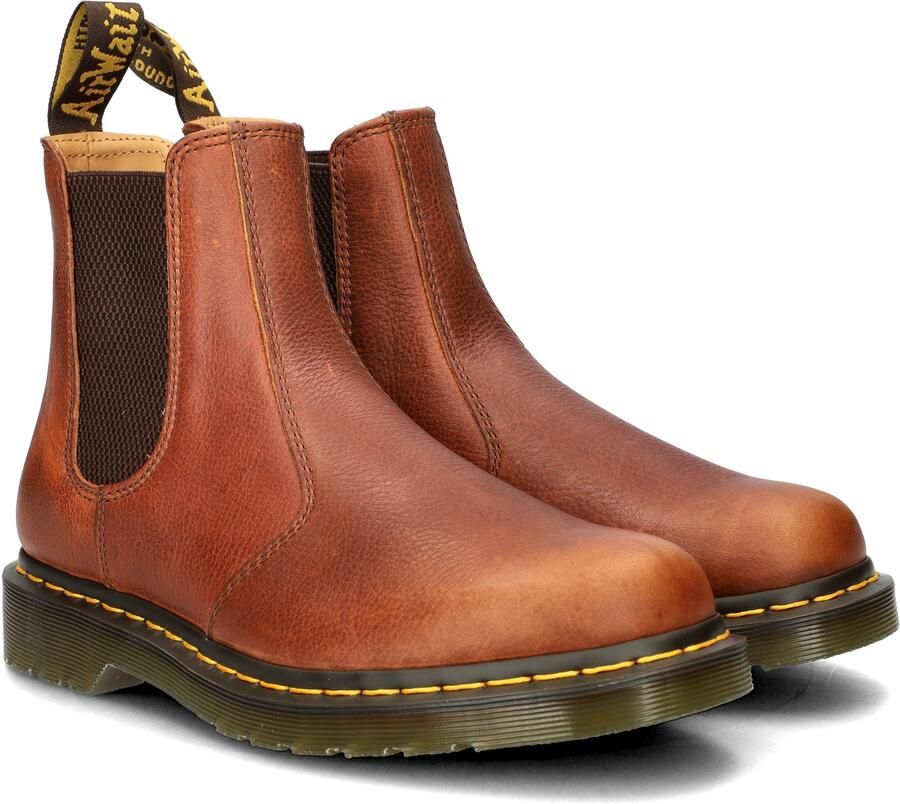 Dr. Martens Bruine Leren Chelsea Laarzen met Tech Stof Brown Heren - Foto 7