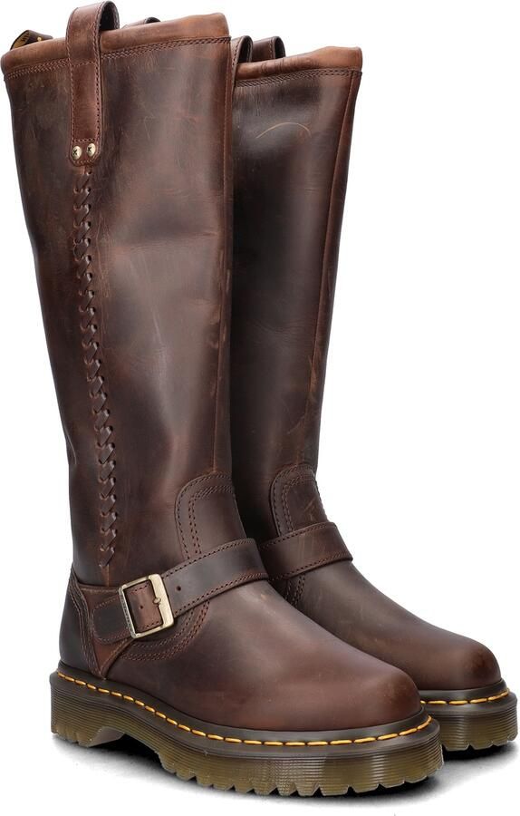 Dr. Martens ANISTONE BKR HIGH LEG BOOT Lange laarzenDames laarzen Bruin - Foto 7