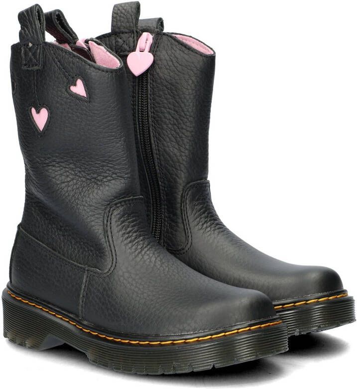 Dr. Martens FUSION~P-O~BOOT~J~BLACK+PINK~~ MeisjesLaarzenKinderlaarsjes Zwart - Foto 3
