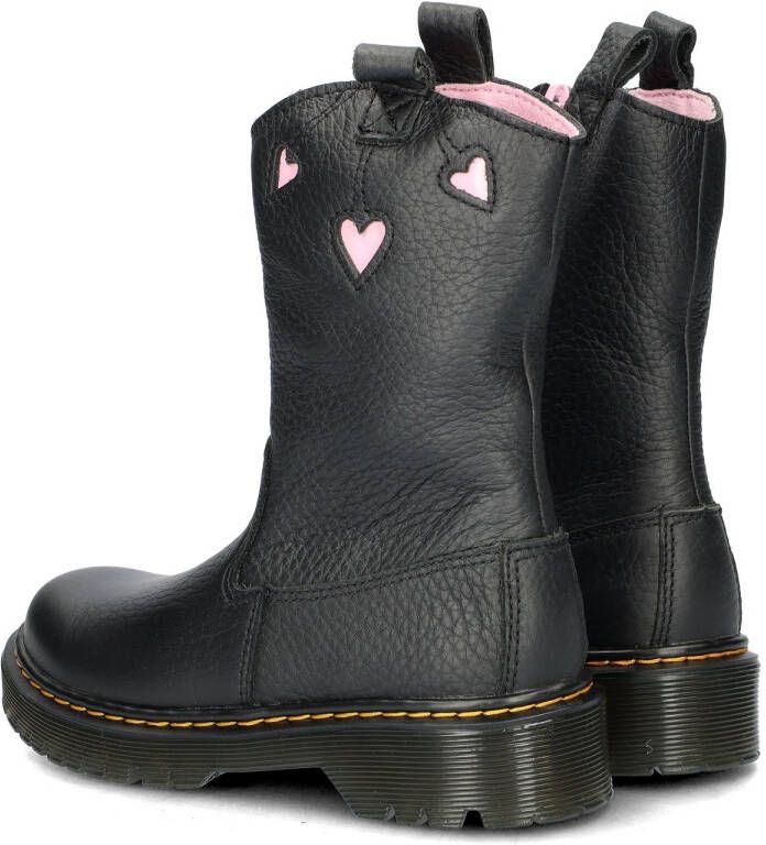 Dr. Martens FUSION~P-O~BOOT~J~BLACK+PINK~~ MeisjesLaarzenKinderlaarsjes Zwart - Foto 4