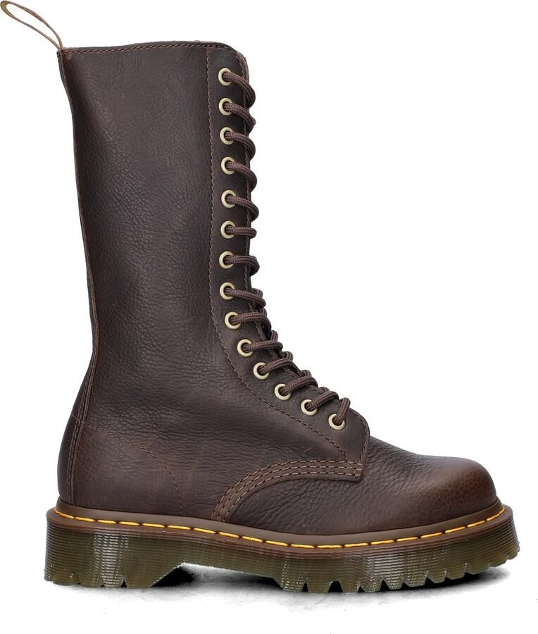 Dr. Martens dameslaarzen met veters donkerbruin - Foto 2