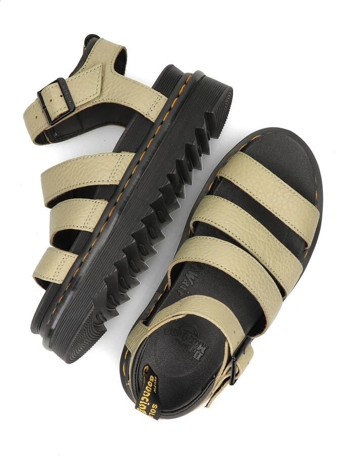 Dr. Martens Blaire Sandalen Pale Olive Pisa Leer Green Dames - Foto 7