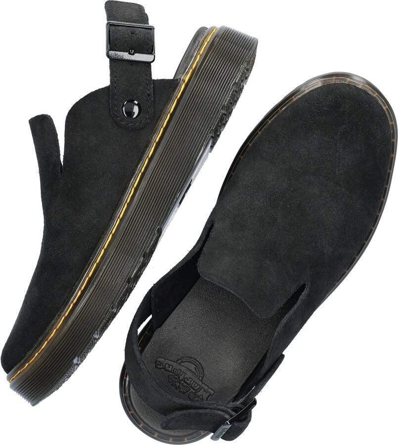 Dr martens Carlson black | muiltjes van suède Zwart Suede Muiltjes Dames - Foto 5