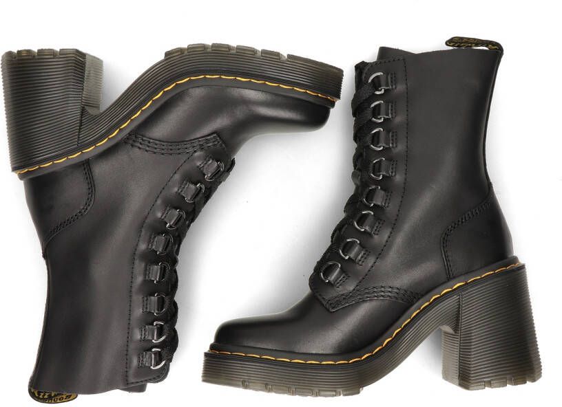 Dr. Martens Zwarte dameslaarzen met middelhoge hak en veters Zwart Dames - Foto 4