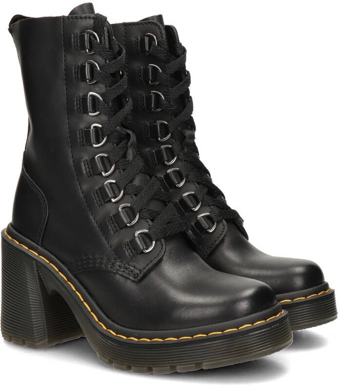 Dr. Martens Zwarte dameslaarzen met middelhoge hak en veters Zwart Dames - Foto 2