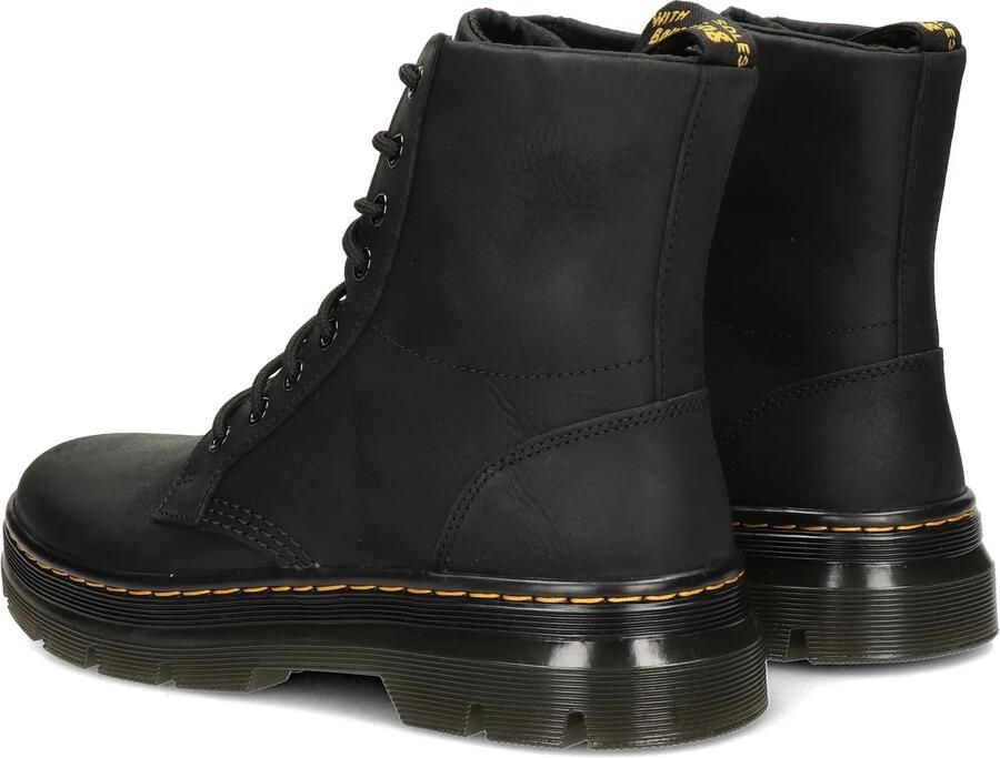 Dr. Martens COMBS LEATHER BLACK WYOMING Heren sneakersHeren veterschoenVrije tijd half-hoog Zwart - Foto 15