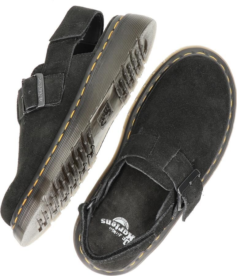 Dr. Martens JORGE~II~BLACK~E.H.SUEDE~~~~~~ Platte sandalenDames Sandalen Zwart - Foto 9
