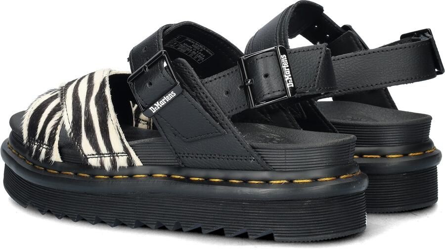 Dr. Martens Zebra Hair Sandalen Black Dames - Foto 4