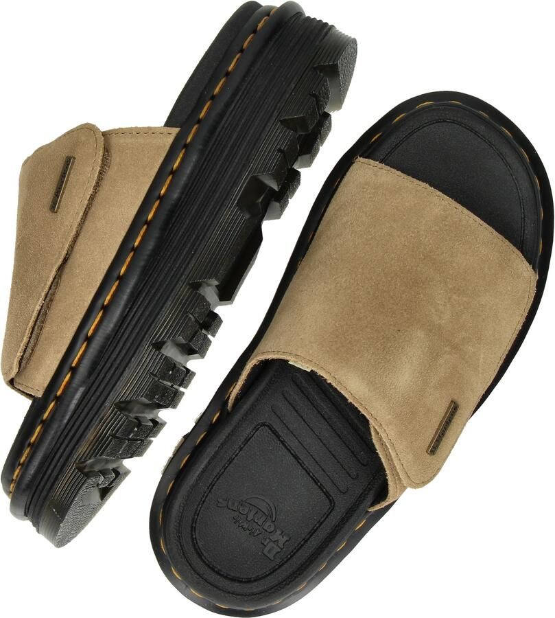 Dr. Martens Zebzag Slide EH Suede Sandalen beige zwart - Foto 2