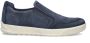 Ecco Byway nubuck instappers donkerblauw - Thumbnail 2