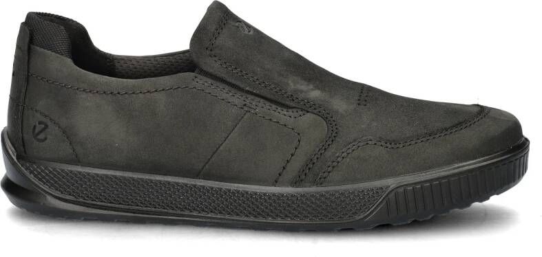 ECCO Byway leren heren instappers zwart Uitneembare zool - Foto 2