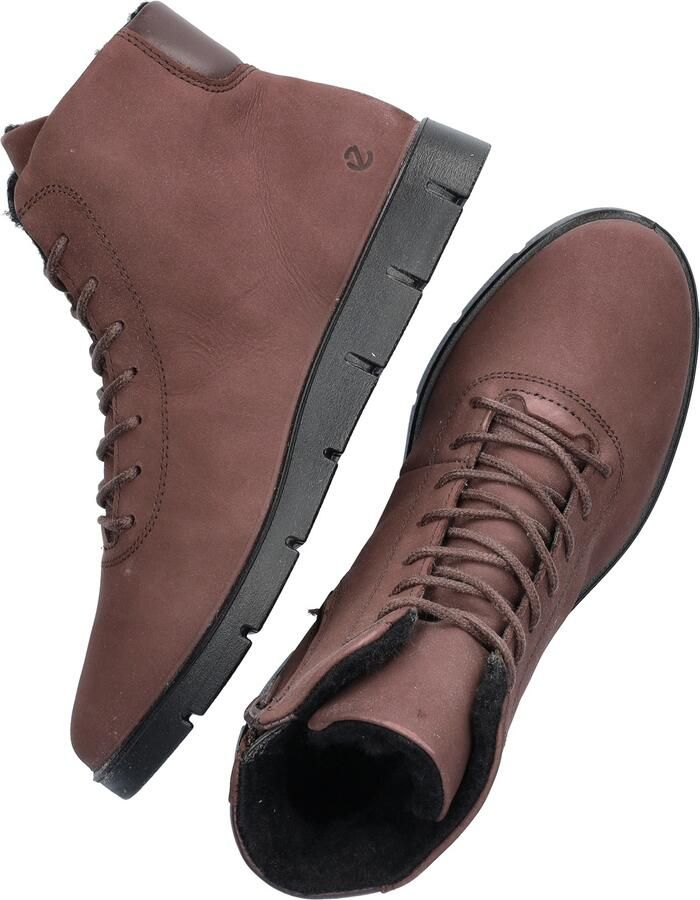 ECCO -art-282403 61333- enkel veter rits-bruin-nubuck-dames