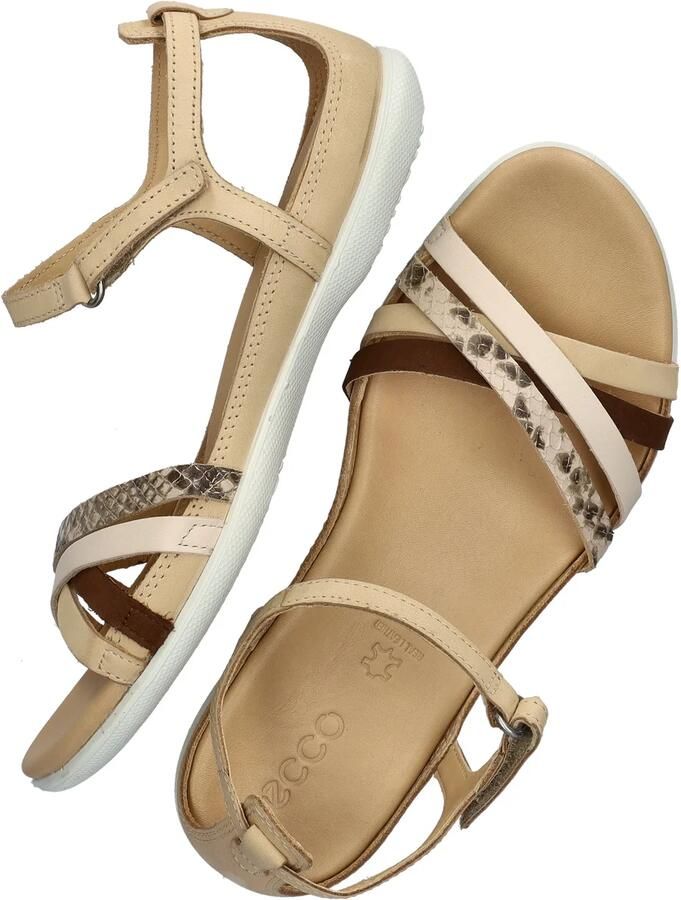 ECCO Sandaal 'FLASH' beige crème chocoladebruin grafiet - Foto 3