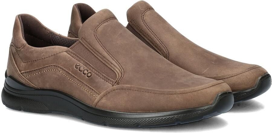 ECCO Irving leren heren instappers bruin Uitneembare zool - Foto 6