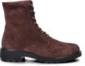 ECCO Metro Vienna Veterboots bruin Suede Dames - Rood