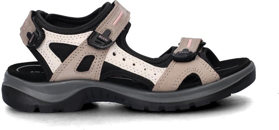 Ecco Offroad Atmos suede sandalen bruin beige - Foto 4