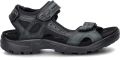 ECCO 069564 12001 Offroad Sandalen Zwart Leer en Textiel Heren Zwart - Zwart