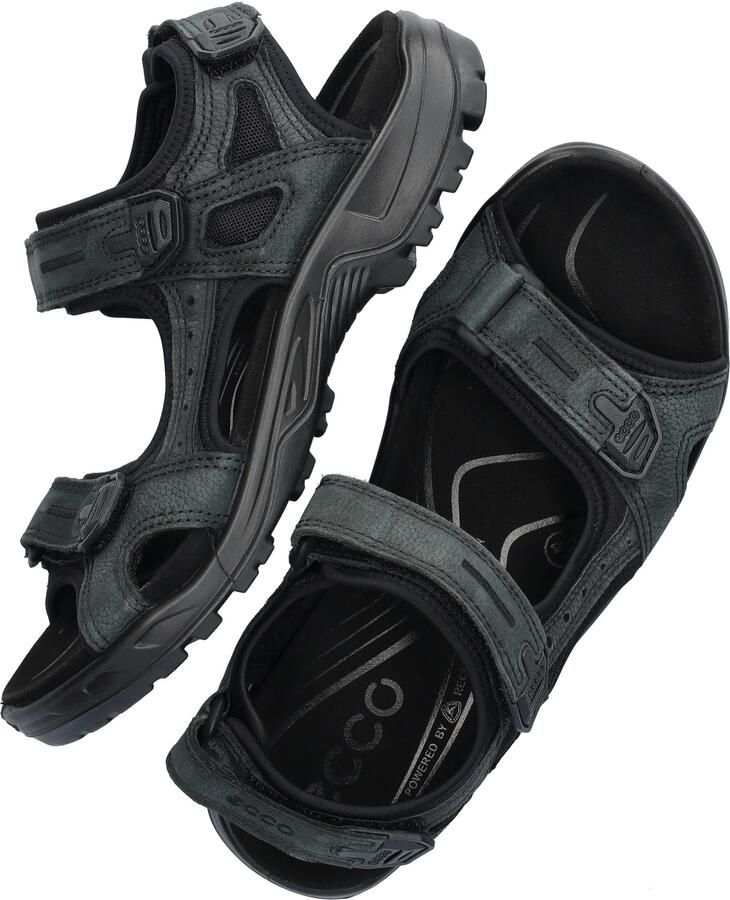 ECCO 069564 12001 Offroad Sandalen Zwart Leer en Textiel Heren Zwart - Foto 8