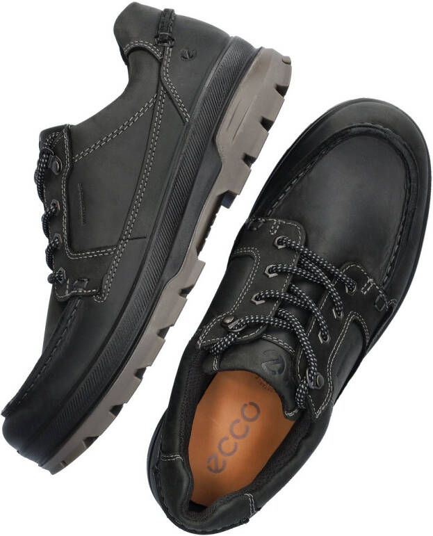 ECCO Rugged Track leren heren wandelschoenen Zwart Uitneembare zool - Foto 4