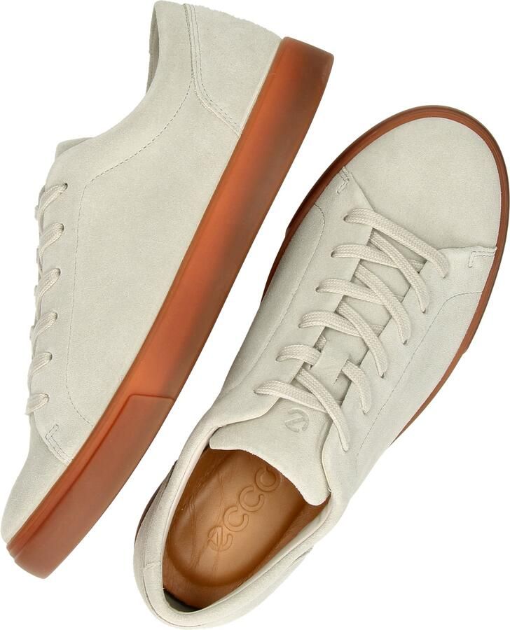ECCO Soft 10 M Lace Sneakers beige Leer - Foto 6