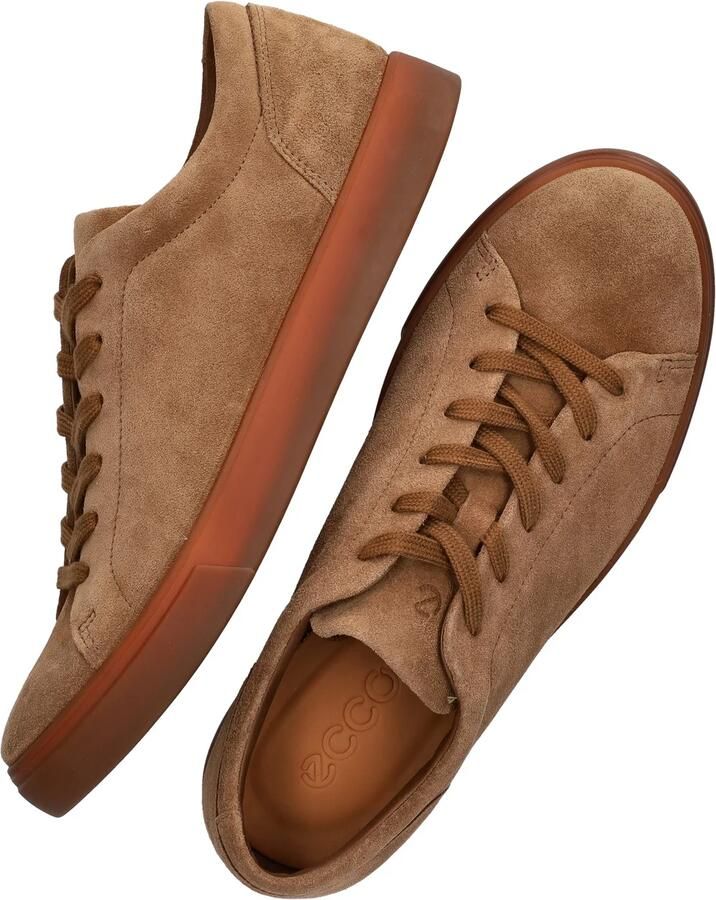 ECCO Soft 10 M lace Sneakers bruin Suéde - Foto 6