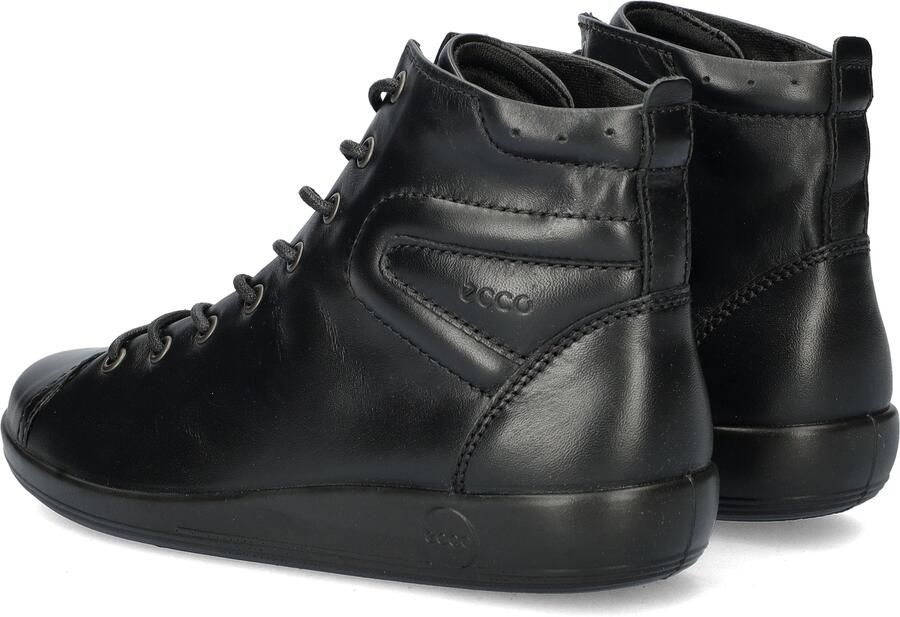 ECCO SOFT 2.0 dames Veterboot Sneakers Zwart - Foto 8