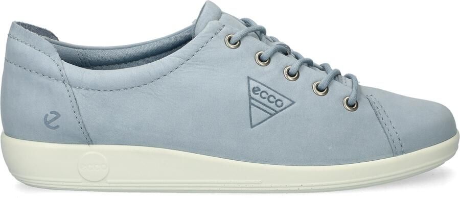 Ecco Veterschoenen Soft 2.0 vrijetijdsschoen lage schoen veterschoen met subtiele logo-opdruk