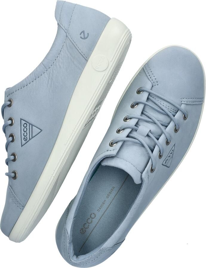 Ecco Veterschoenen Soft 2.0 vrijetijdsschoen lage schoen veterschoen met subtiele logo-opdruk - Foto 8
