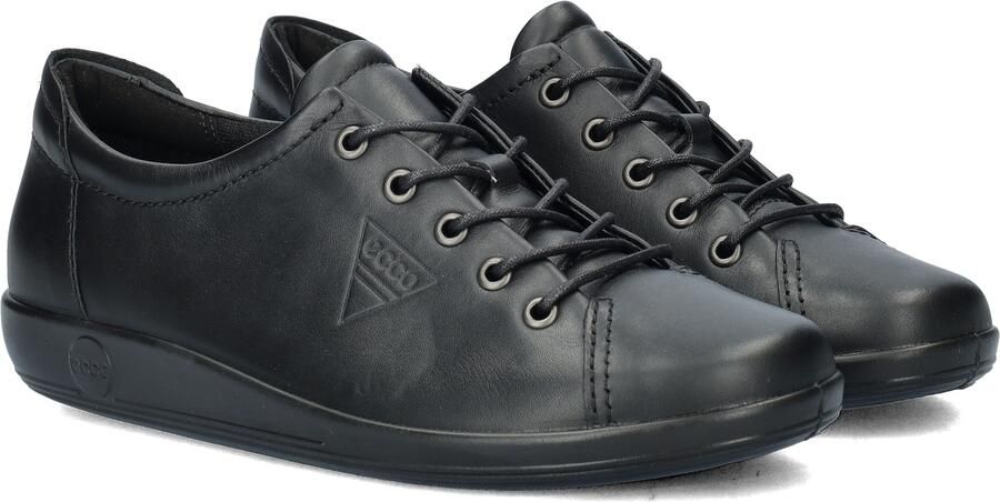 Ecco Veterschoenen Soft 2.0 vrijetijdsschoen lage schoen veterschoen met subtiele logo-opdruk - Foto 12
