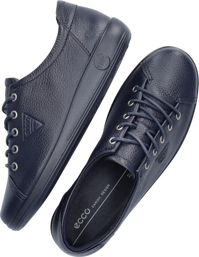 Ecco Veterschoenen Soft 2.0 vrijetijdsschoen lage schoen veterschoen met subtiele logo-opdruk - Foto 9