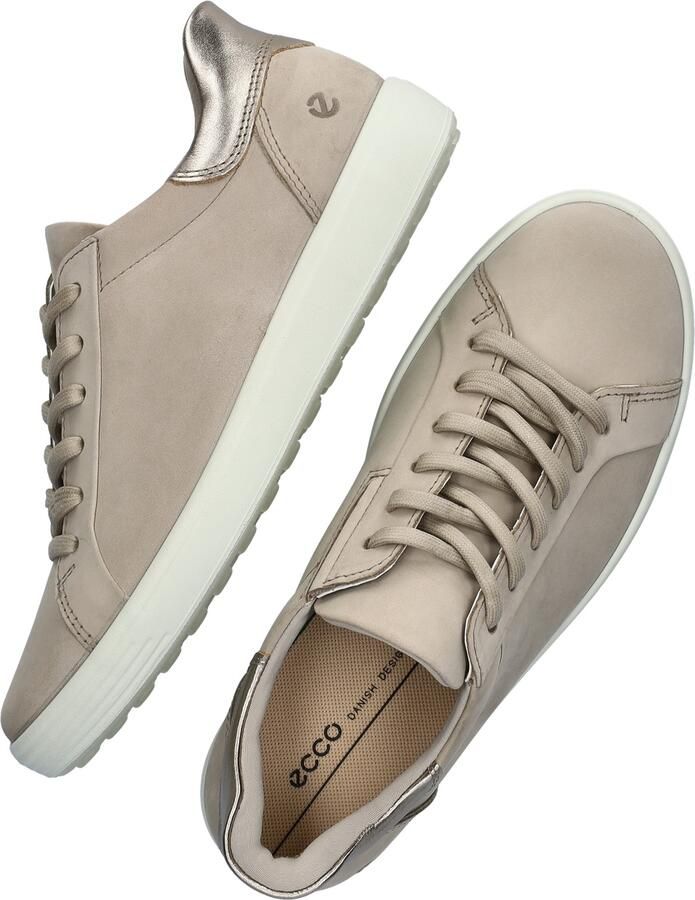 ECCO Soft 7 Easy Slip Sneakers beige Nubuck Dames - Foto 9
