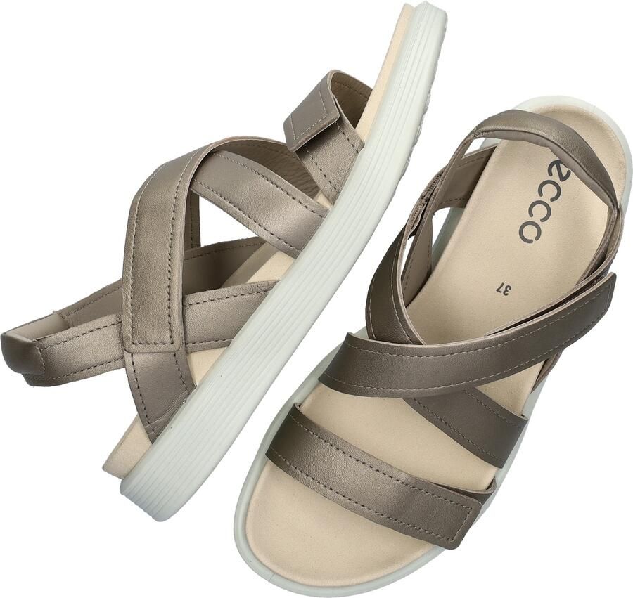 ECCO Soft Coss Strap Sandalen beige Leer - Foto 9
