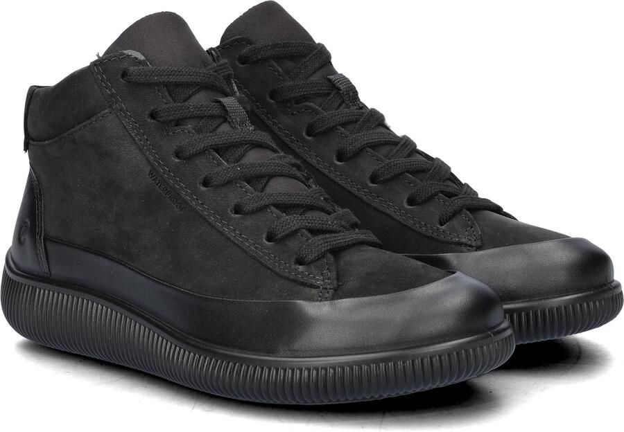 ECCO Soft Zero W Veterbooties zwart Nubuck - Foto 8