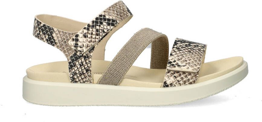 ECCO Flowt Sandalen beige Leer Dames - Foto 4