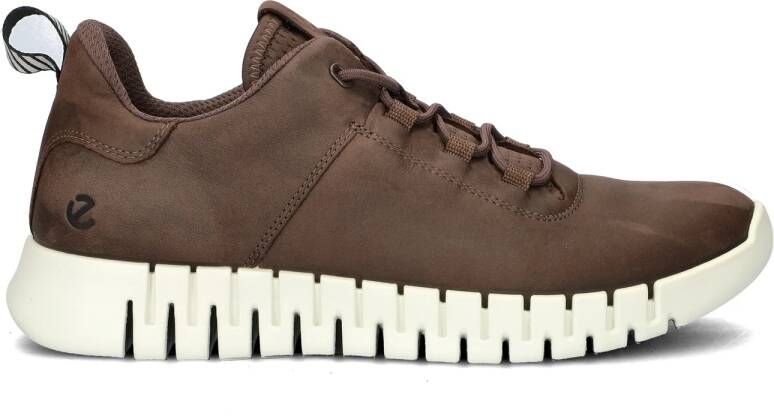Ecco Gruuv M nubuck sneakers bruin - Foto 4