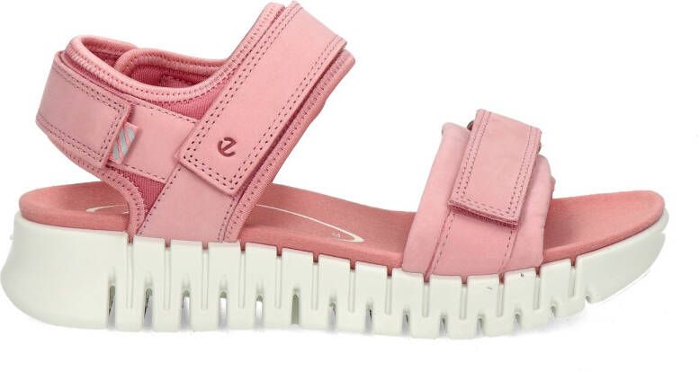 Ecco Sandaaltjes GRUUV SOL W plateau zomerschoen sandaal met praktische klittenband